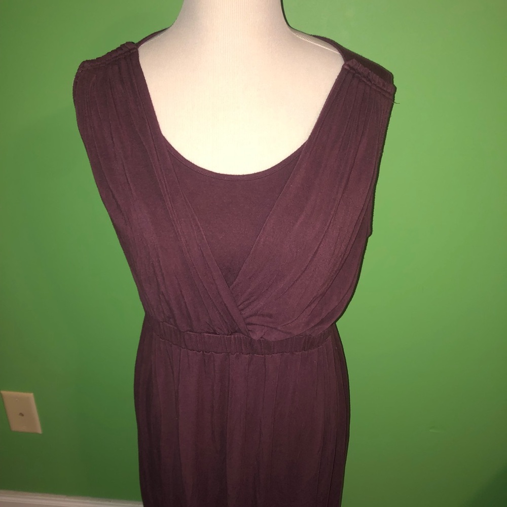 Milk Nursingwear sleeveless purple dress